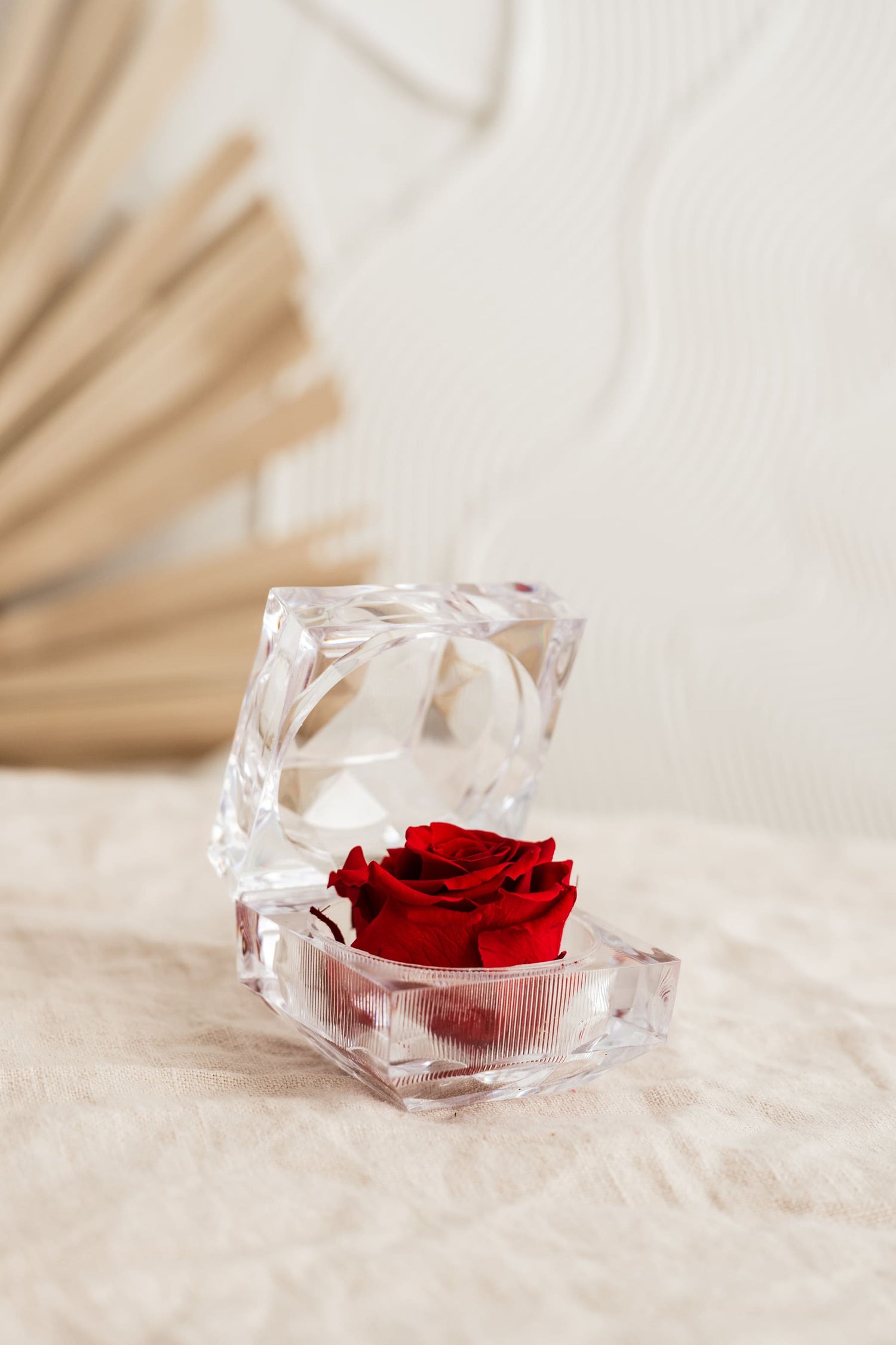 Roses éternelles dans son écrin